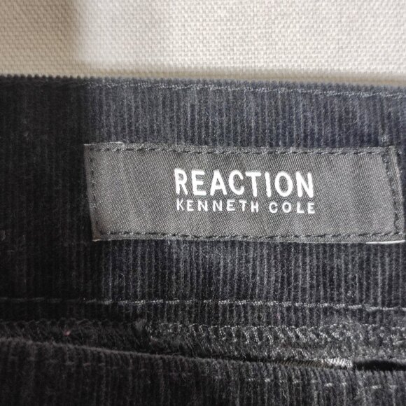Kenneth Cole Reaction Corduroy Pants women's siz 10 black colour straight skinny - Picture 5 of 11